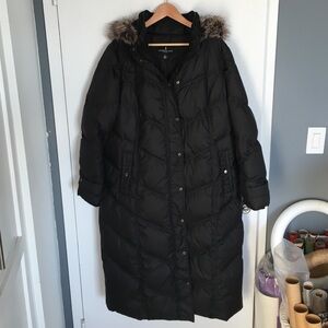 London Fog long puffer down jacket